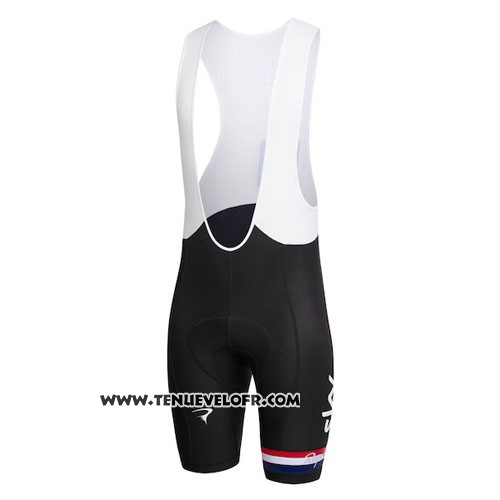 2016 Maillot Ciclismo France Rouge et Blanc Manches Courtes et Cuissard